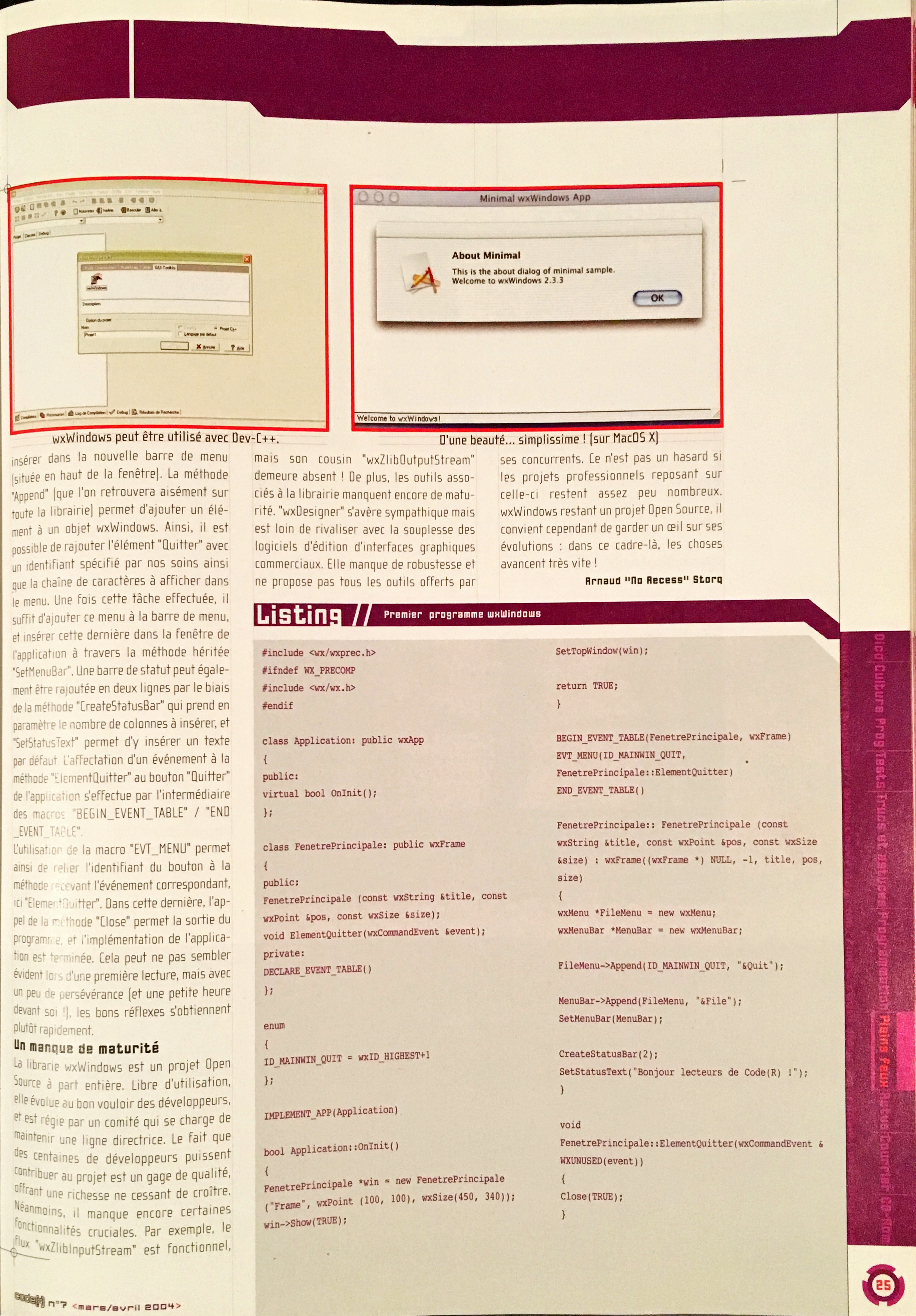 Page 9 of the article as it was printed in Code(R)