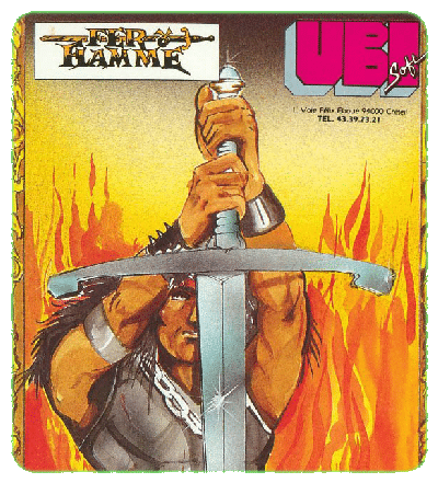 A screen from Fer & Flamme on the Amstrad CPC