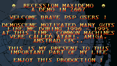 La Recession Maxidemo sur PlayStation Portable, écran 2
